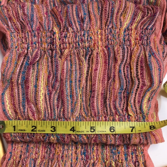 Charming Charlie Handwoven Multicolor Oblong Fringe Scarf - Picture 7 of 7